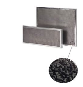 Aktyvuotos anglies granulių paneliniai filtrai