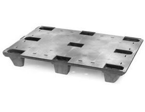 Plastikinė paletė su plokščiu paviršiumi 1200×1000 mm